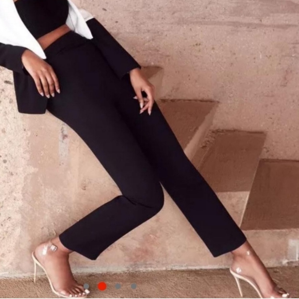 House of CB Mereil Tailored Tuxedo Pants Slacks Trousers High Rise Going Out XS